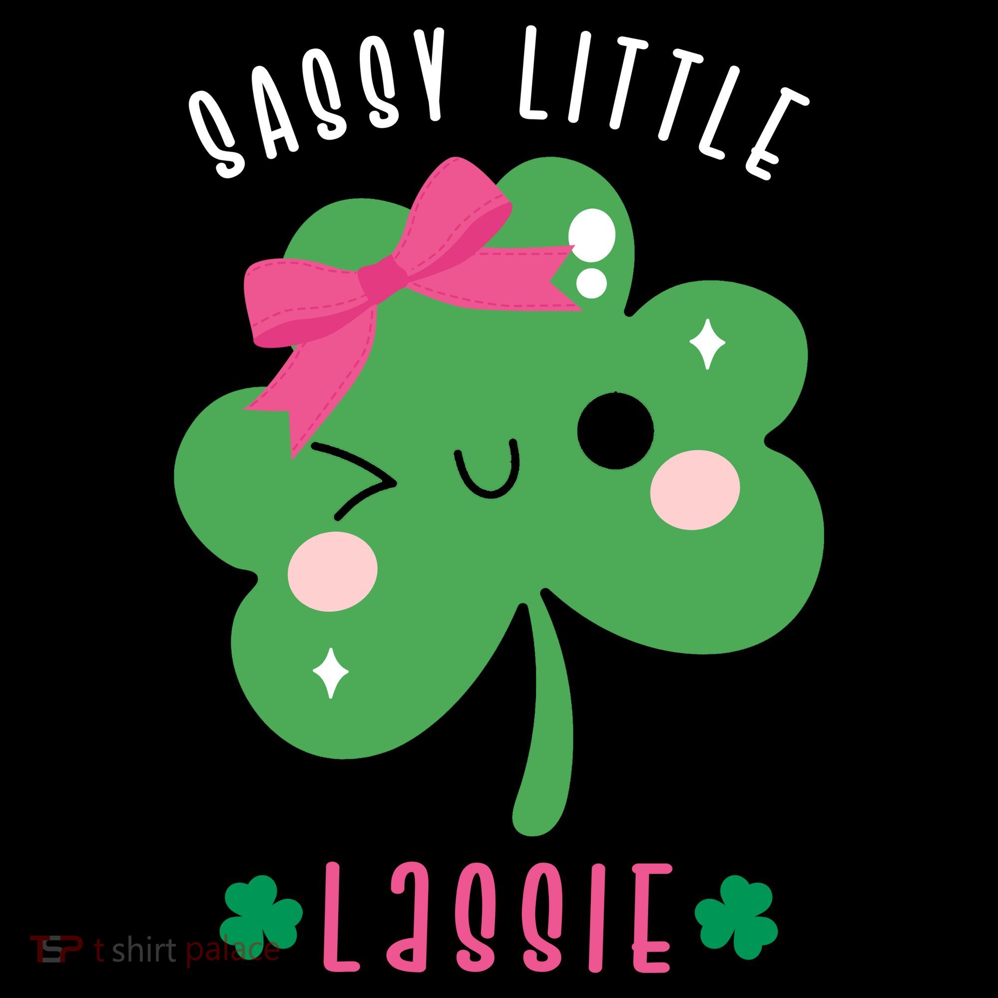 St Patricks Day Sassy Little Lassie Cute Funny Sweatshirt