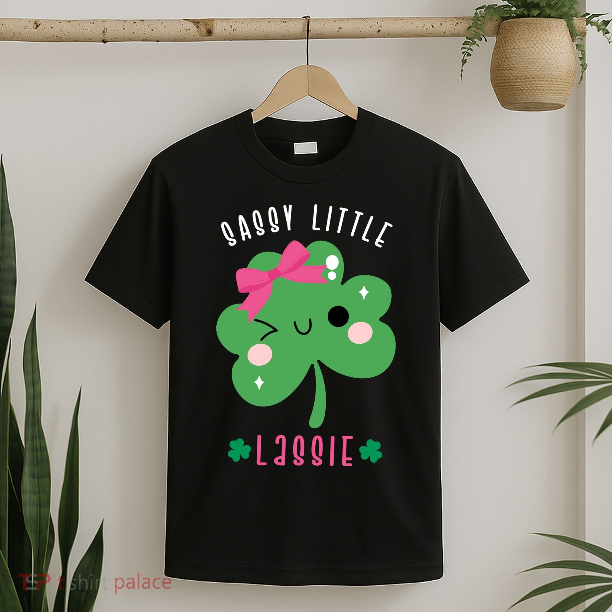 St Patricks Day Sassy Little Lassie Cute Funny T-Shirt