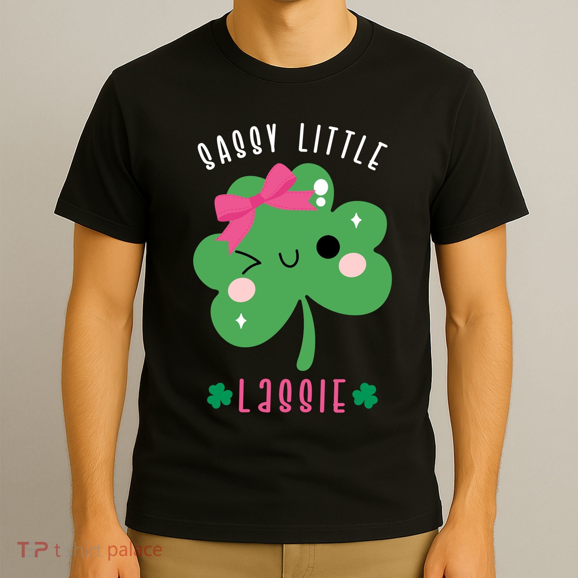 St Patricks Day Sassy Little Lassie Cute Funny T-Shirt