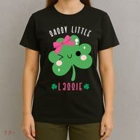 St Patricks Day Sassy Little Lassie Cute Funny T-Shirt thumb 4