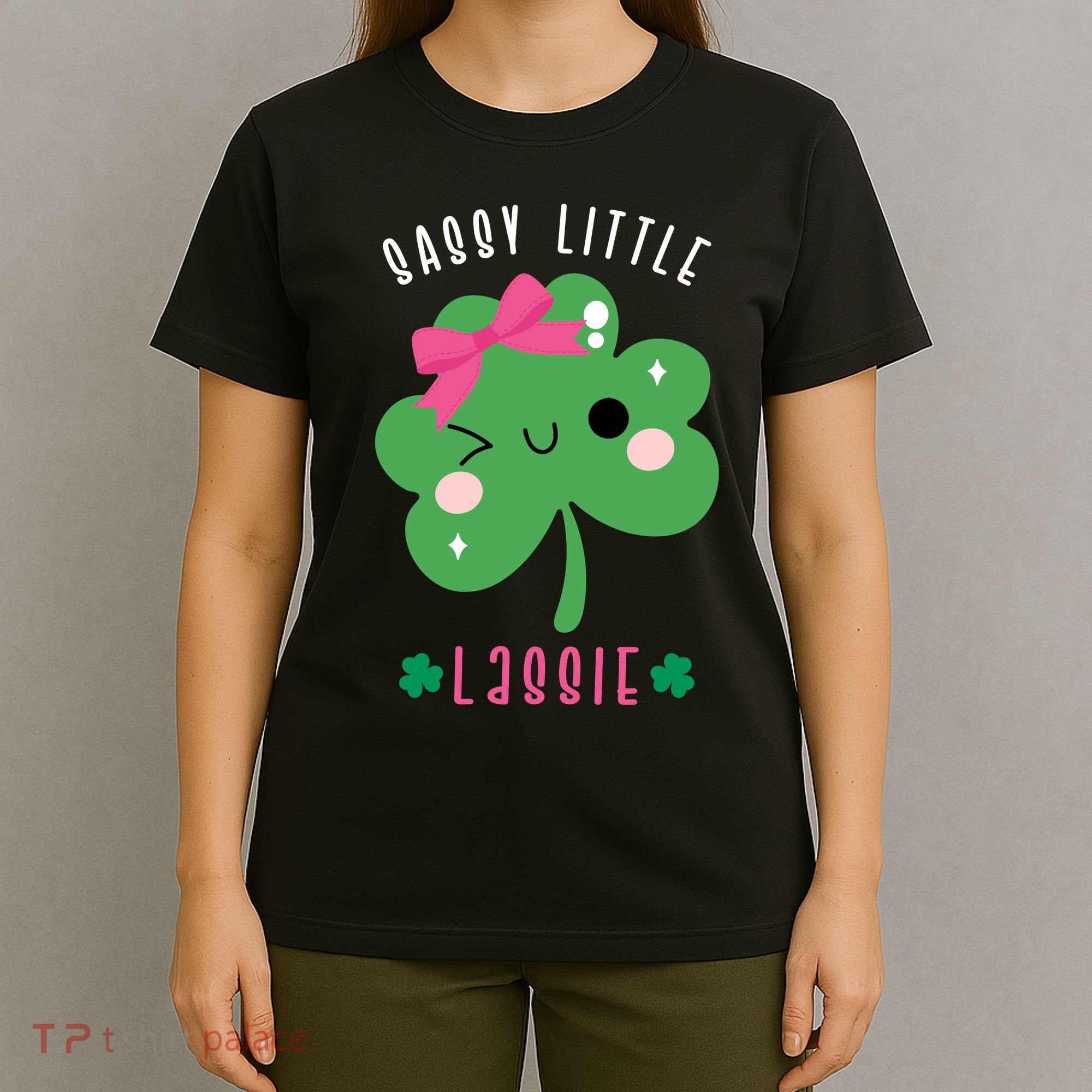 St Patricks Day Sassy Little Lassie Cute Funny T-Shirt