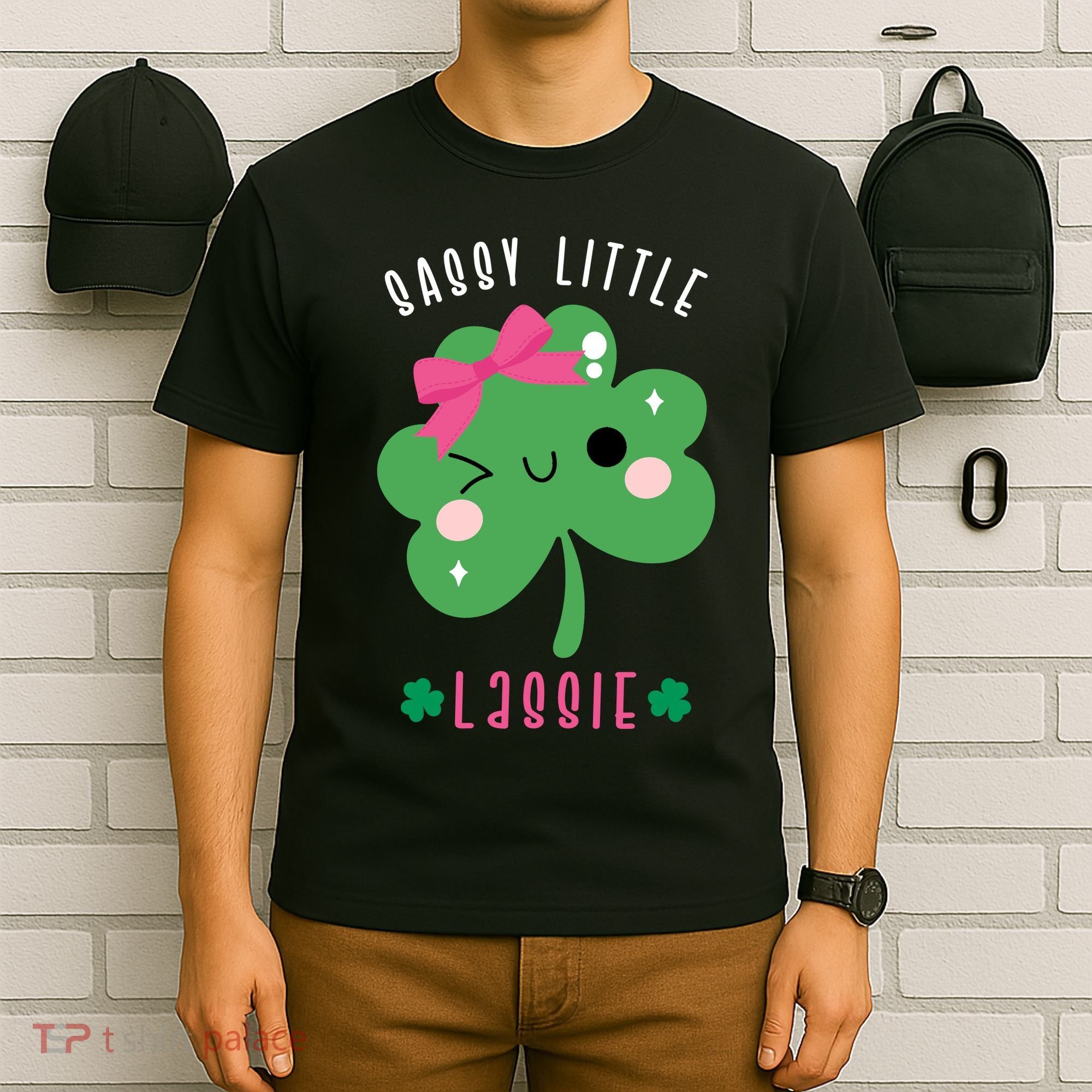 St Patricks Day Sassy Little Lassie Cute Funny T-Shirt