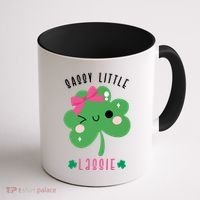 St Patricks Day Sassy Little Lassie Cute Funny Coffee Mug thumb 1
