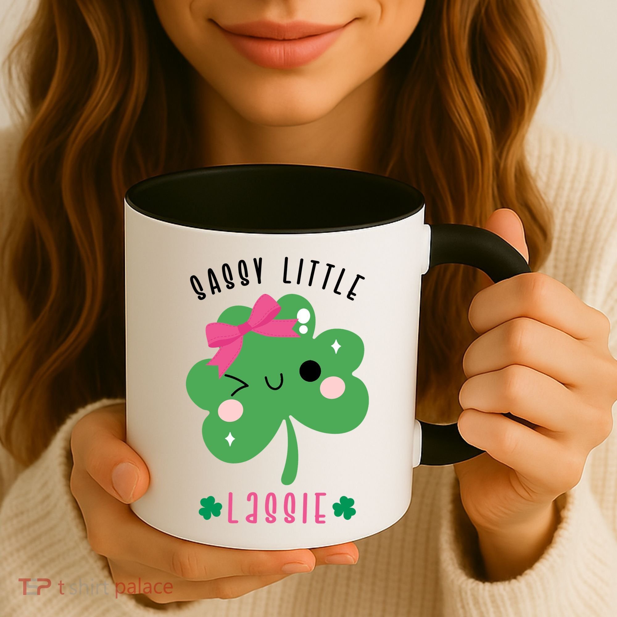 St Patricks Day Sassy Little Lassie Cute Funny Coffee Mug