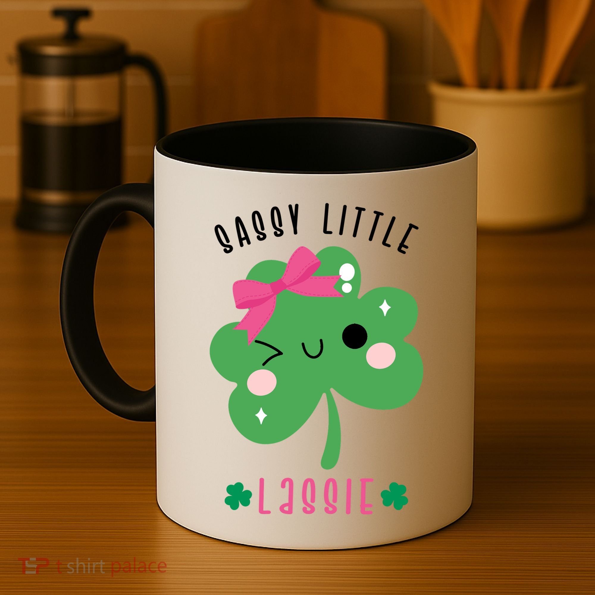 St Patricks Day Sassy Little Lassie Cute Funny Coffee Mug