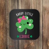 St Patricks Day Sassy Little Lassie Cute Funny Coaster thumb 0