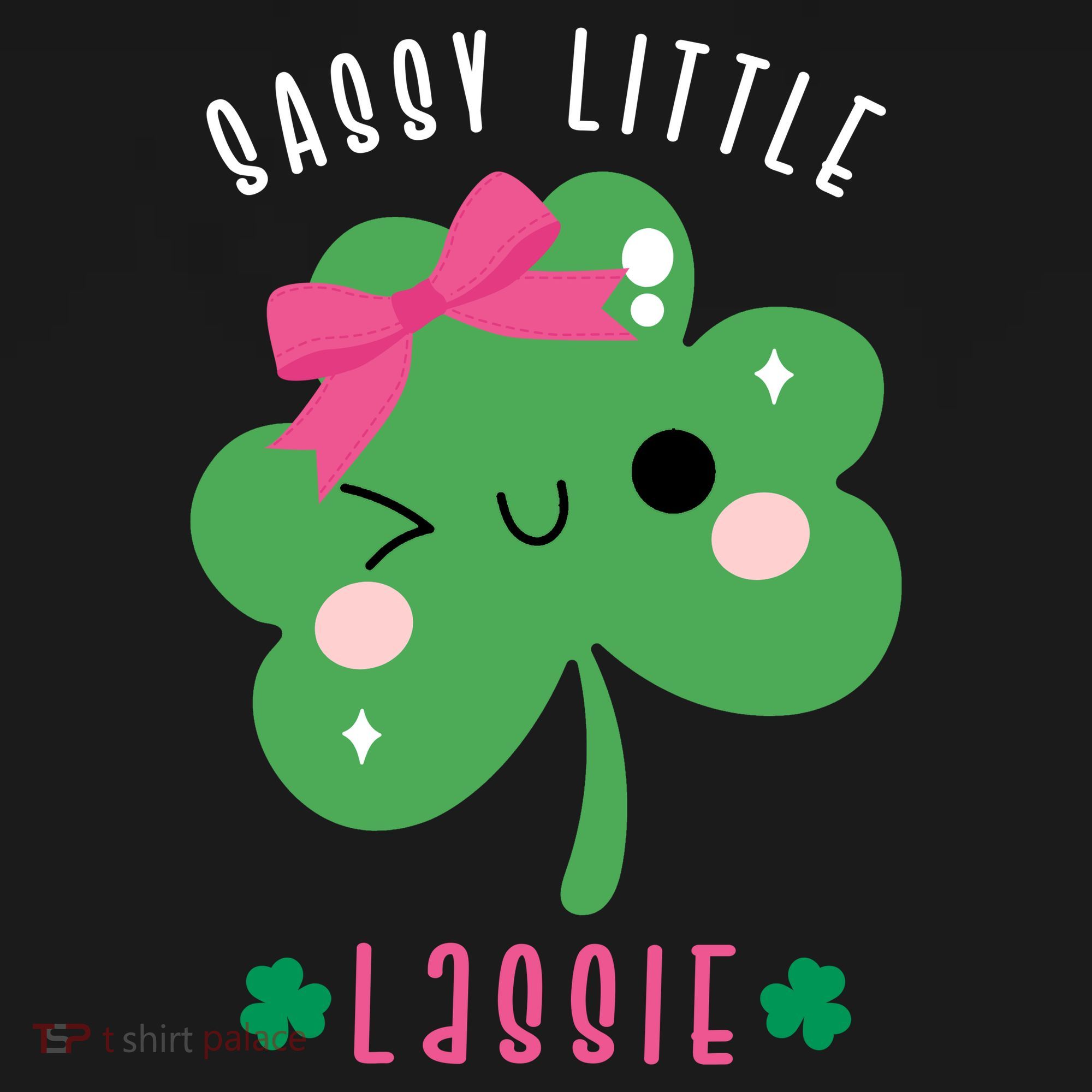 St Patricks Day Sassy Little Lassie Cute Funny Coaster