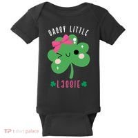 St Patricks Day Sassy Little Lassie Cute Funny Baby Bodysuit thumb 0