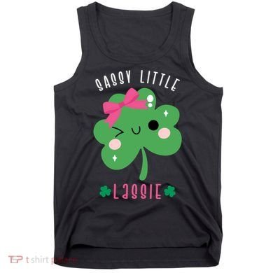 St Patricks Day Sassy Little Lassie Cute Funny Tank Top