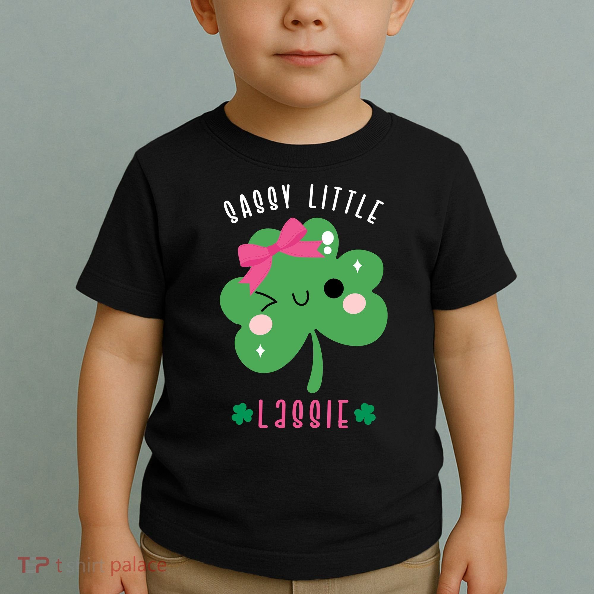 St Patricks Day Sassy Little Lassie Cute Funny Toddler T-Shirt