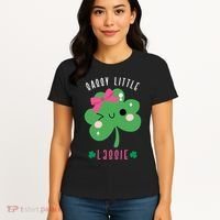 St Patricks Day Sassy Little Lassie Cute Funny Women's T-Shirt thumb 4