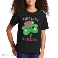 St Patricks Day Sassy Little Lassie Cute Funny Kids T-Shirt thumb 2