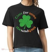 St Patrick's Day Time For Some Shenanigans Comfort Colors Boxy T-Shirt thumb 0