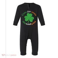 St Patrick's Day Time For Some Shenanigans Infant Fleece One Piece thumb 0