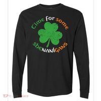 St Patrick's Day Time For Some Shenanigans Comfort Colors Heavyweight Long Sleeve T-Shirt thumb 0