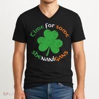 St Patrick's Day Time For Some Shenanigans V-Neck T-Shirt thumb 2