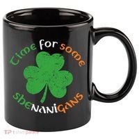 St Patrick's Day Time For Some Shenanigans 11oz C Handle Ceramic Mug thumb 0