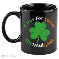 St Patrick's Day Time For Some Shenanigans 11oz C Handle Ceramic Mug thumb 2