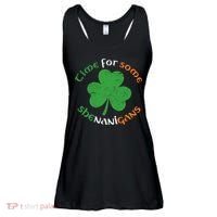 St Patrick's Day Time For Some Shenanigans Ladies Essential Flowy Tank thumb 0