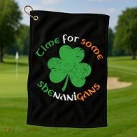 St Patrick's Day Time For Some Shenanigans Golf Towel thumb 1