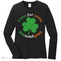 St Patrick's Day Time For Some Shenanigans Women's Long Sleeve Shirt thumb 0