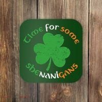 St Patrick's Day Time For Some Shenanigans Coaster thumb 0