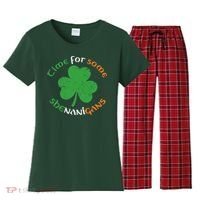St Patrick's Day Time For Some Shenanigans Women's Flannel Pajama Set thumb 0