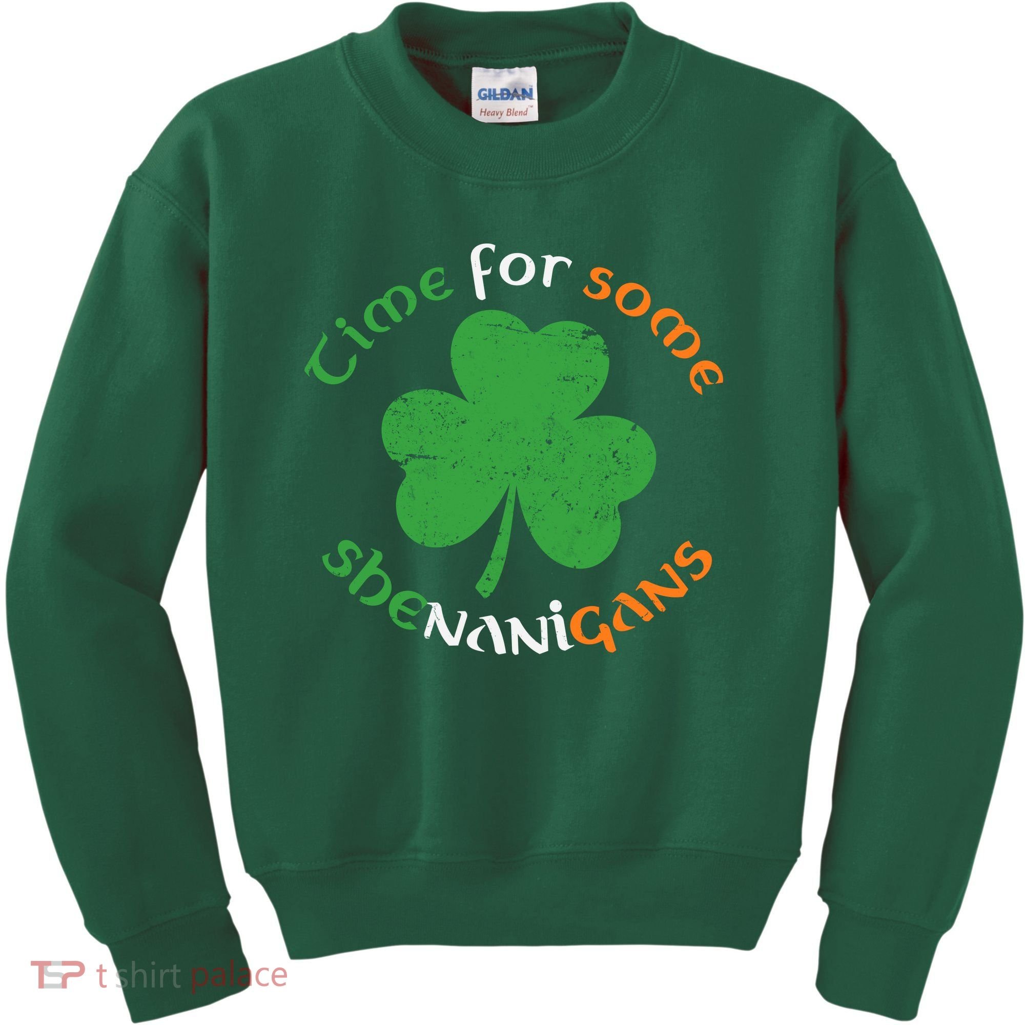 St Patrick's Day Time For Some Shenanigans Kids Sweatshirt