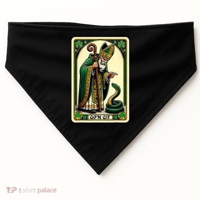 St Patricks Day Tarot Card GoN Git Funny St Patrick USA-Made Doggie Bandana