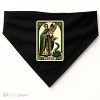 St Patricks Day Tarot Card GoN Git Funny St Patrick USA-Made Doggie Bandana thumb 0
