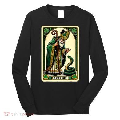 St Patricks Day Tarot Card GoN Git Funny St Patrick Long Sleeve Shirt