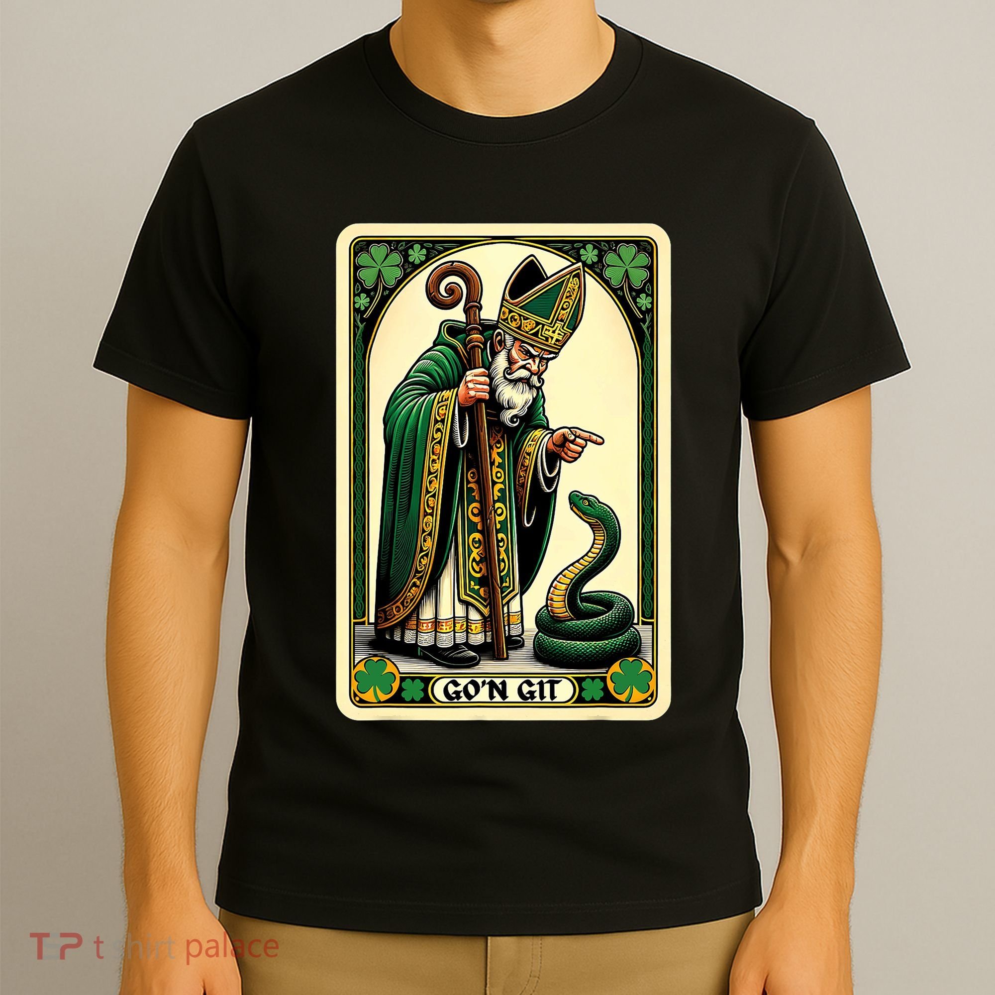 St Patricks Day Tarot Card GoN Git Funny St Patrick T-Shirt