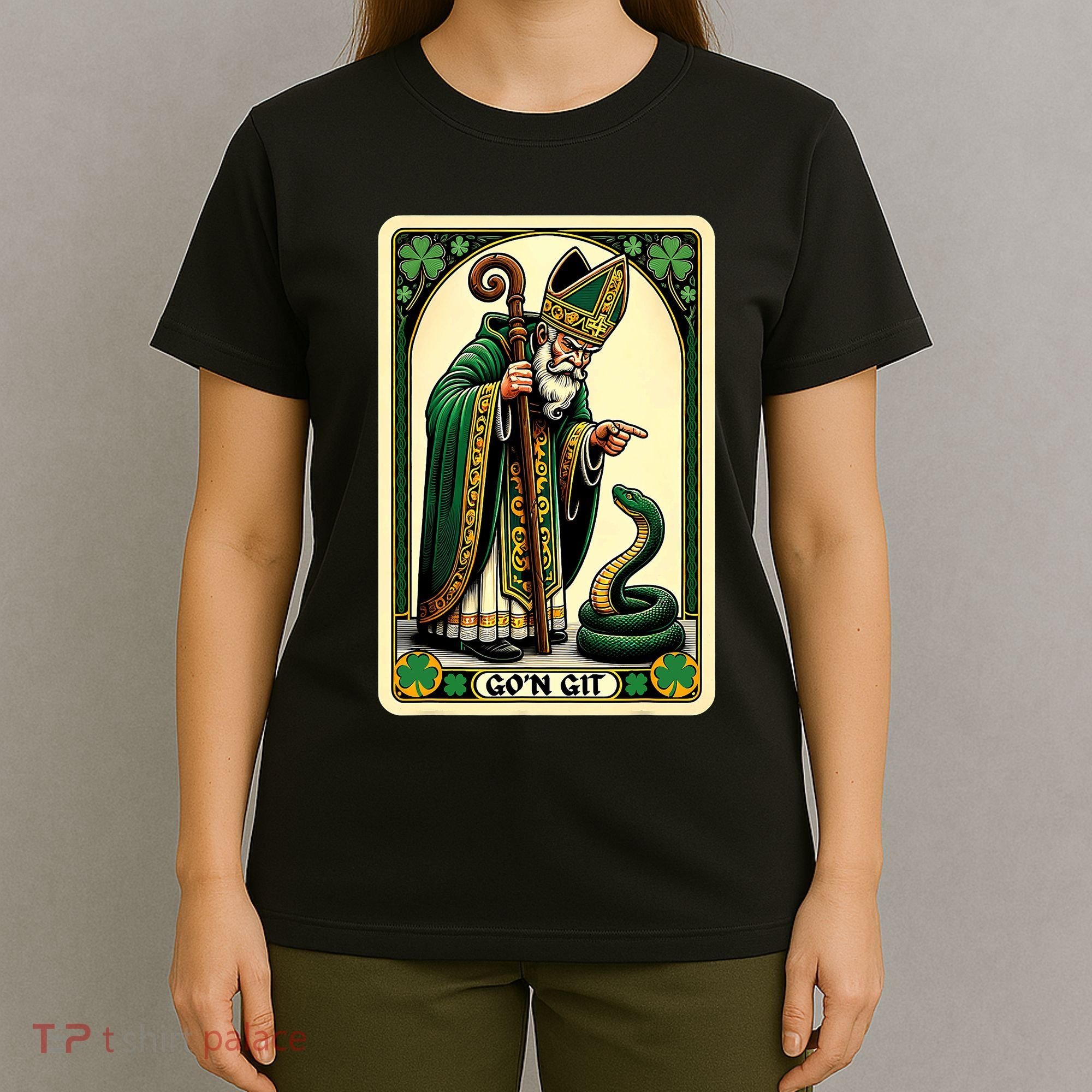St Patricks Day Tarot Card GoN Git Funny St Patrick T-Shirt