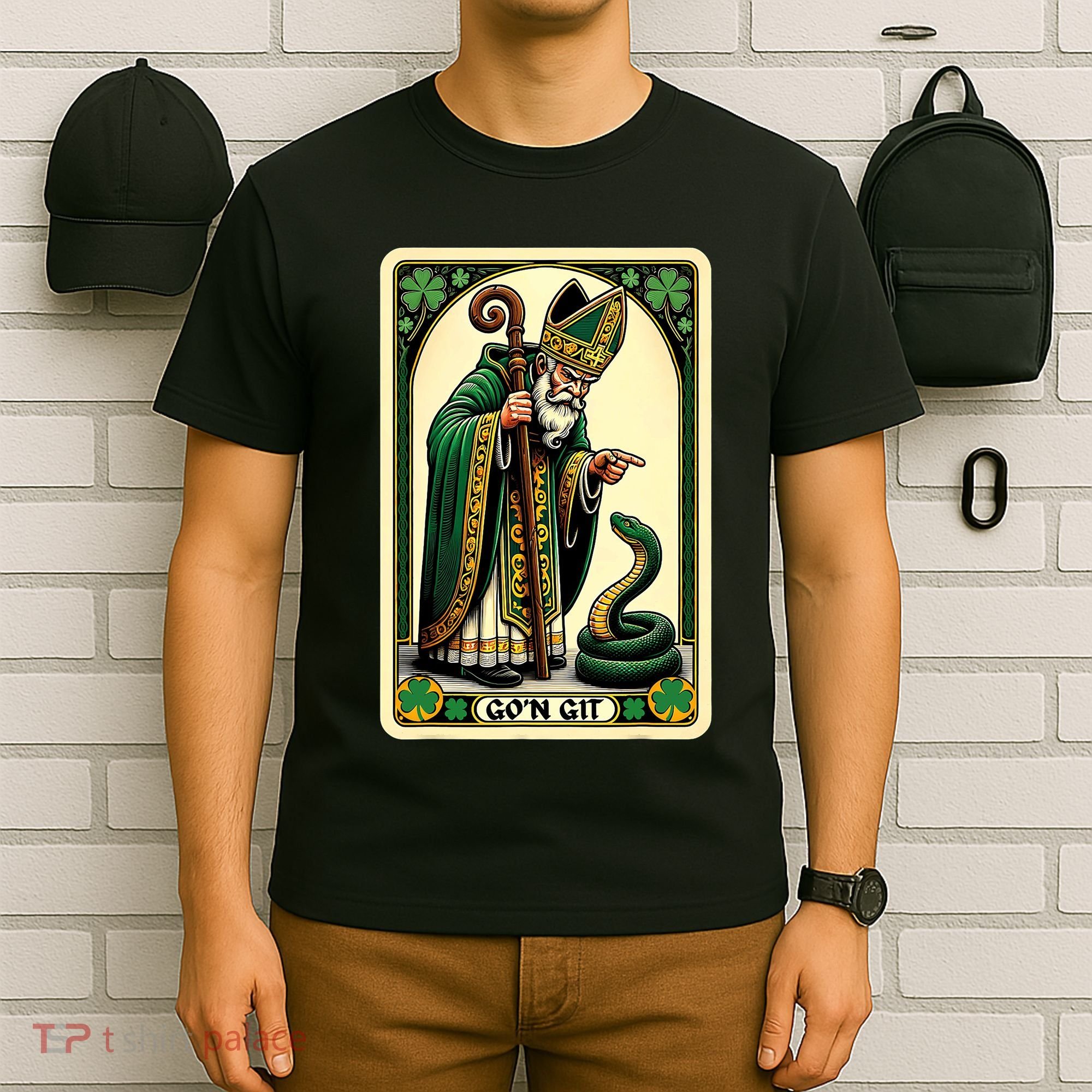 St Patricks Day Tarot Card GoN Git Funny St Patrick T-Shirt