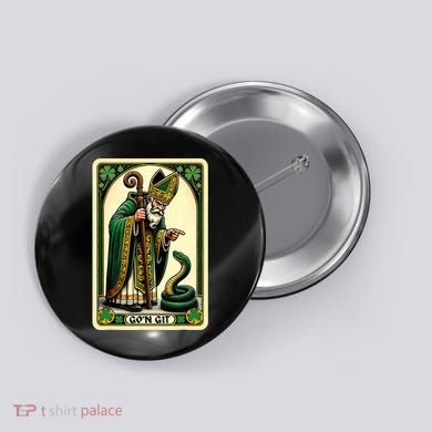 St Patricks Day Tarot Card GoN Git Funny St Patrick Button