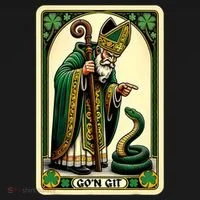 St Patricks Day Tarot Card GoN Git Funny St Patrick Bucket Hat thumb 4