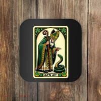 St Patricks Day Tarot Card GoN Git Funny St Patrick Coaster thumb 0