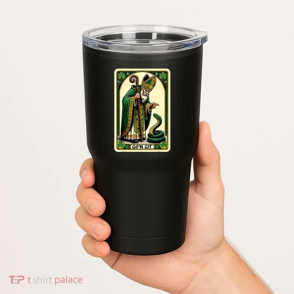 St Patricks Day Tarot Card GoN Git Funny St Patrick Tumbler