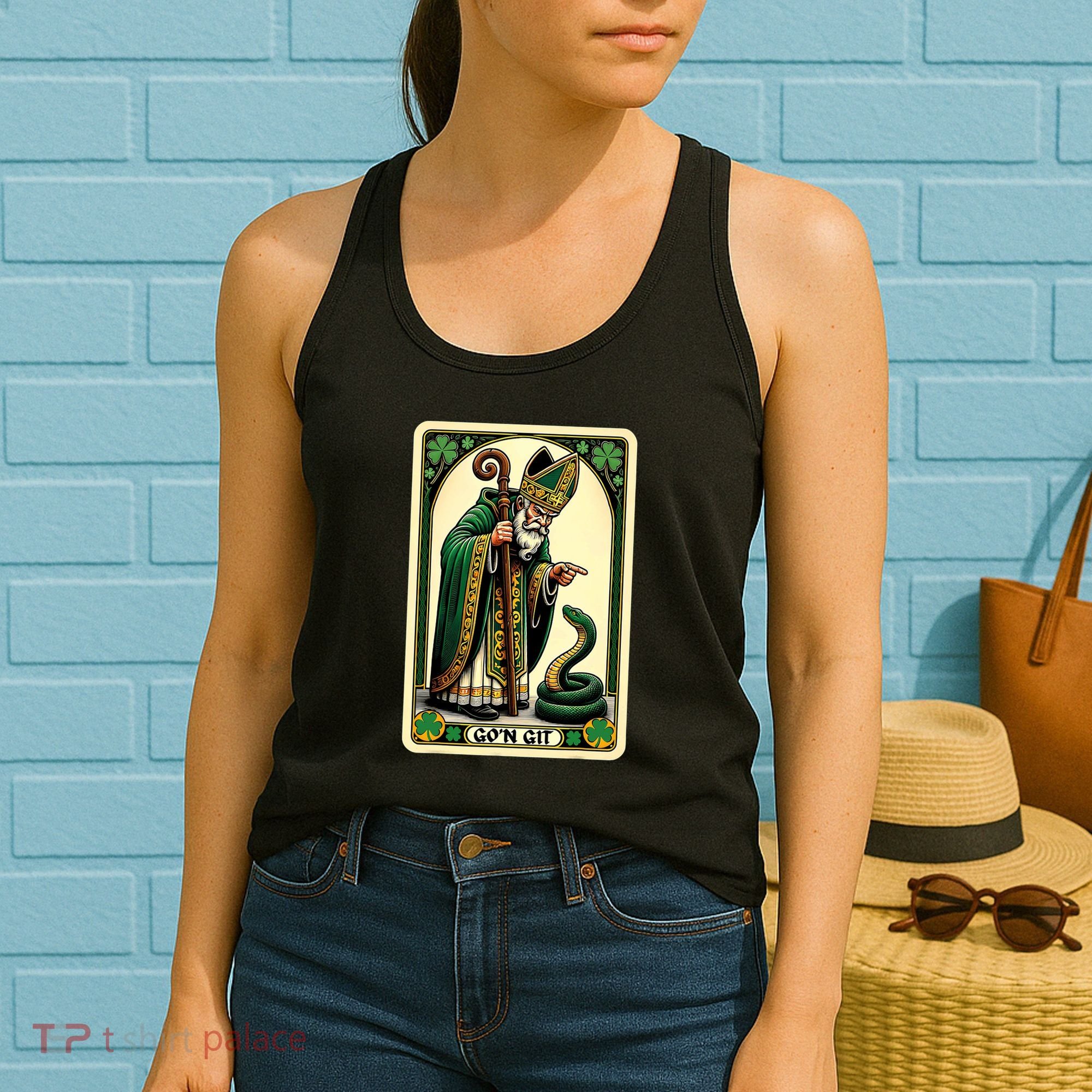 St Patricks Day Tarot Card GoN Git Funny St Patrick Women's Tank Top