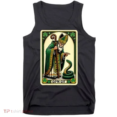 St Patricks Day Tarot Card GoN Git Funny St Patrick Tank Top