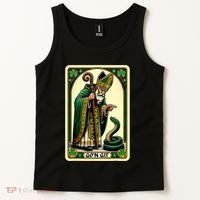 St Patricks Day Tarot Card GoN Git Funny St Patrick Tank Top thumb 2