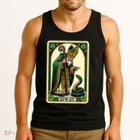 St Patricks Day Tarot Card GoN Git Funny St Patrick Tank Top thumb 3