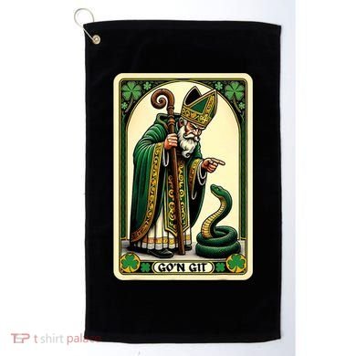 St Patricks Day Tarot Card GoN Git Funny St Patrick Golf Towel