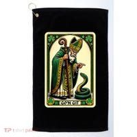 St Patricks Day Tarot Card GoN Git Funny St Patrick Golf Towel thumb 0