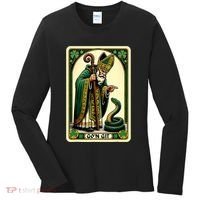 St Patricks Day Tarot Card GoN Git Funny St Patrick Women's Long Sleeve Shirt thumb 0