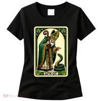 St Patricks Day Tarot Card GoN Git Funny St Patrick Women's T-Shirt thumb 0