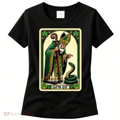 St Patricks Day Tarot Card GoN Git Funny St Patrick Women's T-Shirt