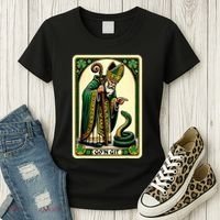 St Patricks Day Tarot Card GoN Git Funny St Patrick Women's T-Shirt thumb 3