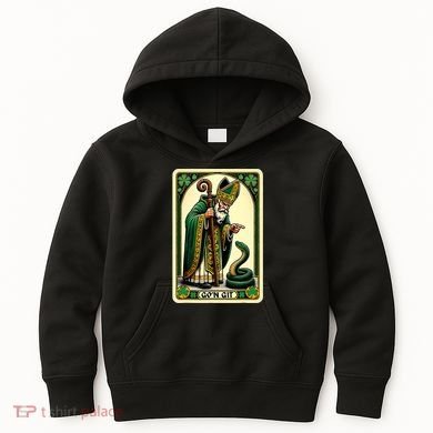 St Patricks Day Tarot Card GoN Git Funny St Patrick Kids Hoodie