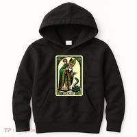 St Patricks Day Tarot Card GoN Git Funny St Patrick Kids Hoodie thumb 0